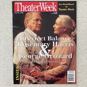 George Grizzard Delicate Balance Revival Signed Theater Week Magazine July 1996
